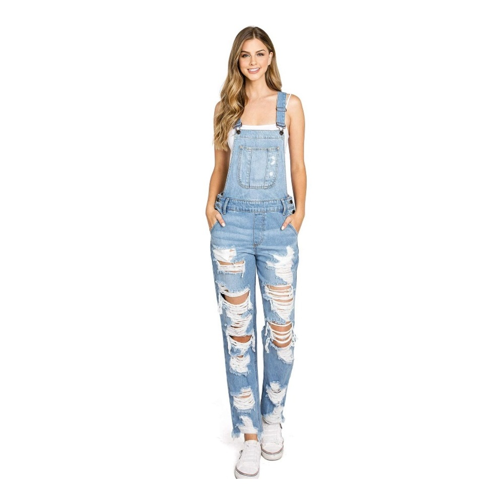 Distressed Overalls - Picture 3 of 8
